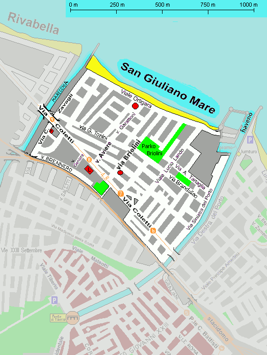 Der Nordteil von San Giuliano ist nur einen halben Quadratkilometer groß